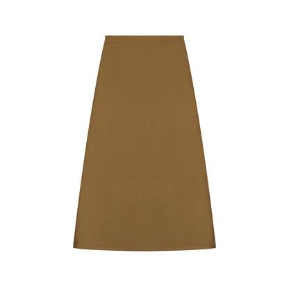 Women's Solid Color Knit Maxi Skirt
