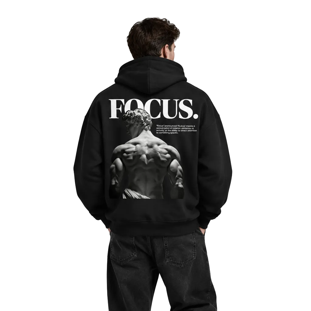 FLEECE BOXY HODDIES FOCUS
