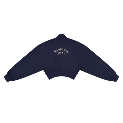 Women's Crop Mock Neck Sweatshirt