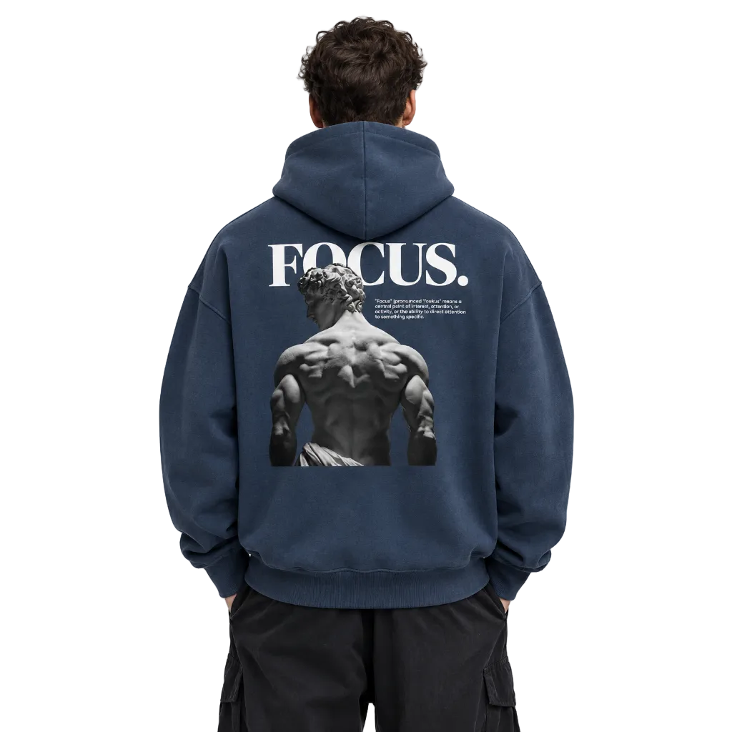 FLEECE BOXY HODDIES FOCUS