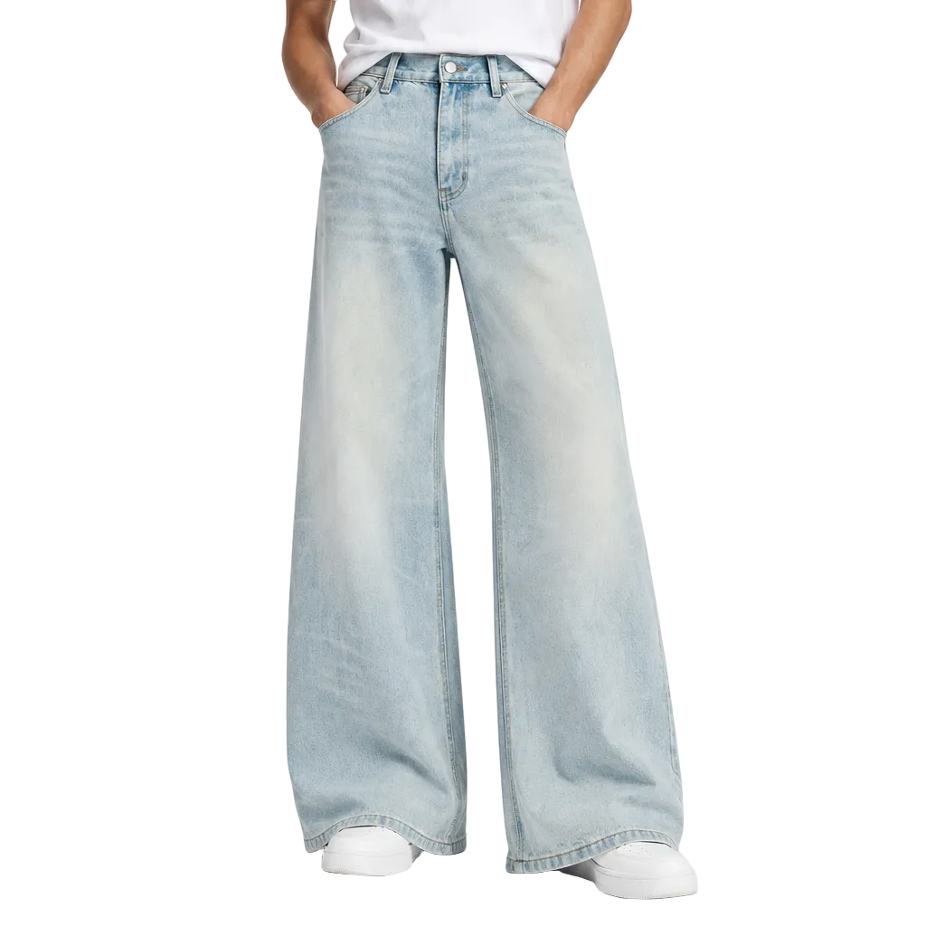 Wash Wide Leg Jeans