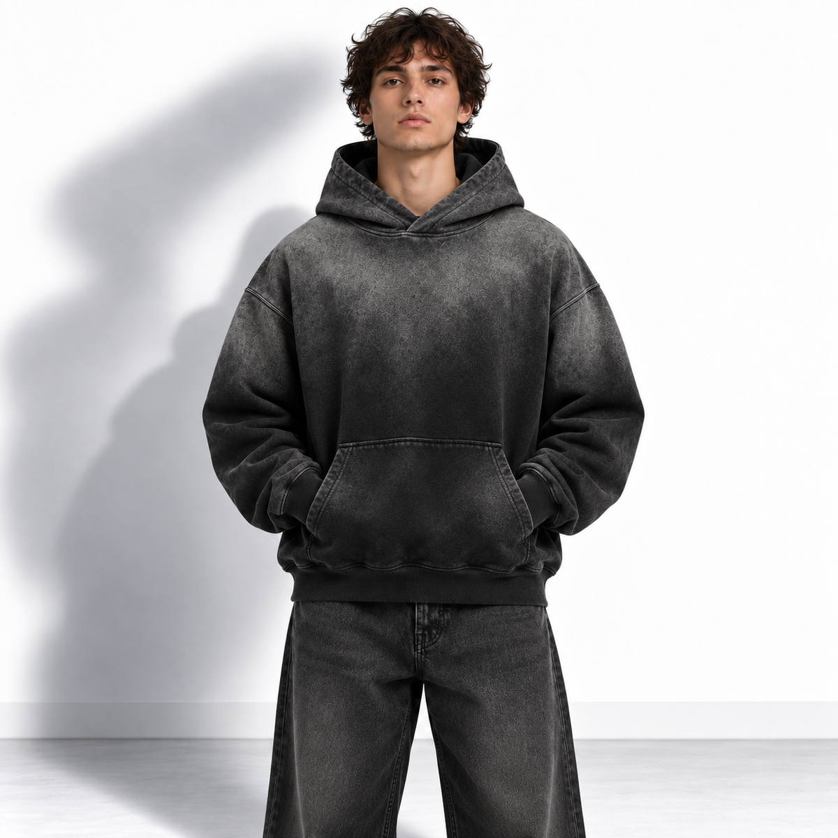 Heavyweight Sunfade Oversized Hoodie FOCUS