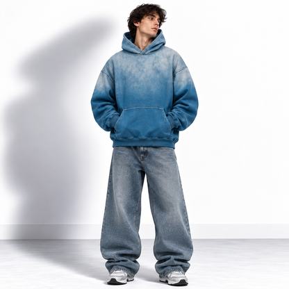 Heavyweight Sunfade Oversized Hoodie FOCUS