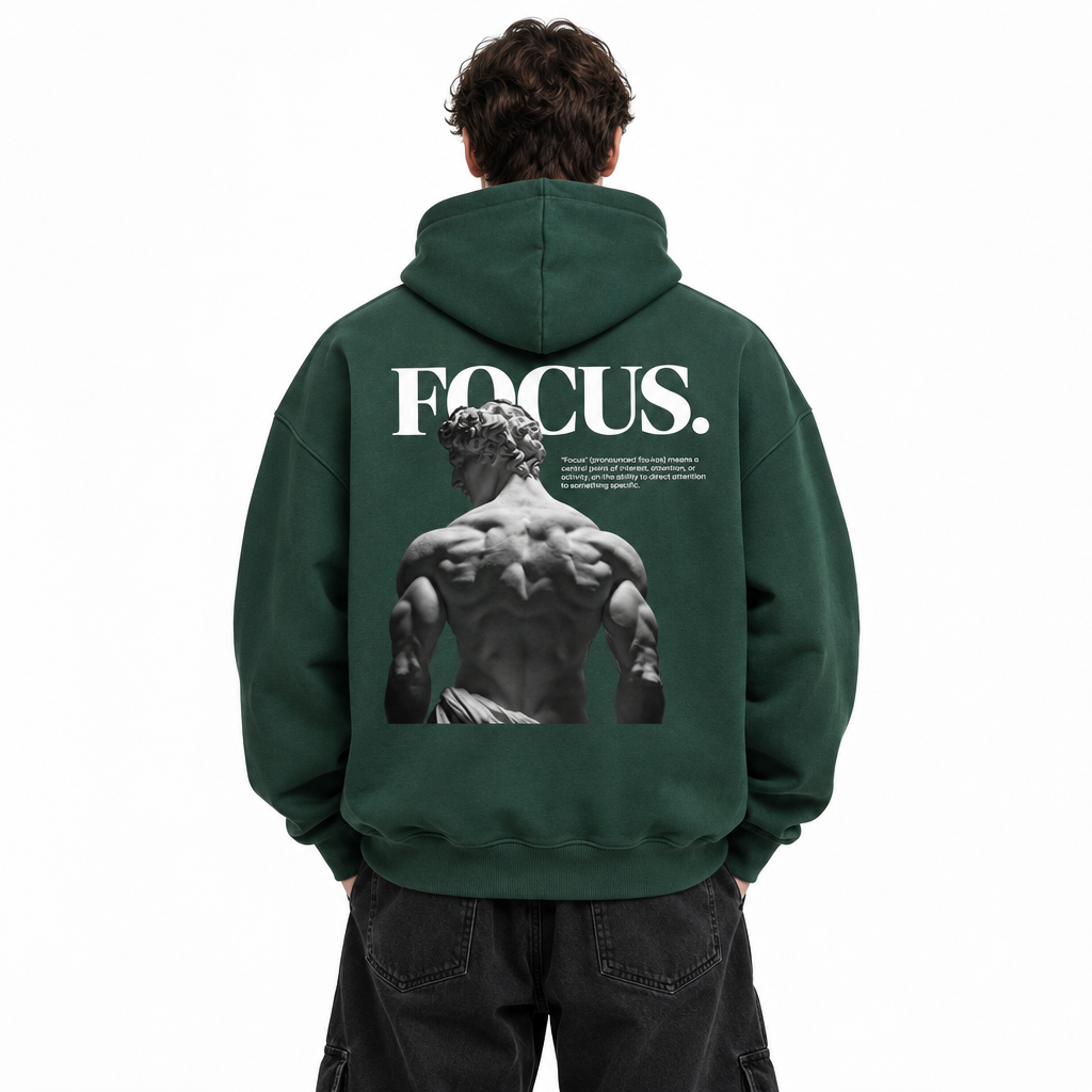 FLEECE BOXY HODDIES FOCUS