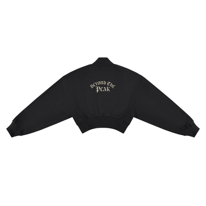 Women's Crop Mock Neck Sweatshirt