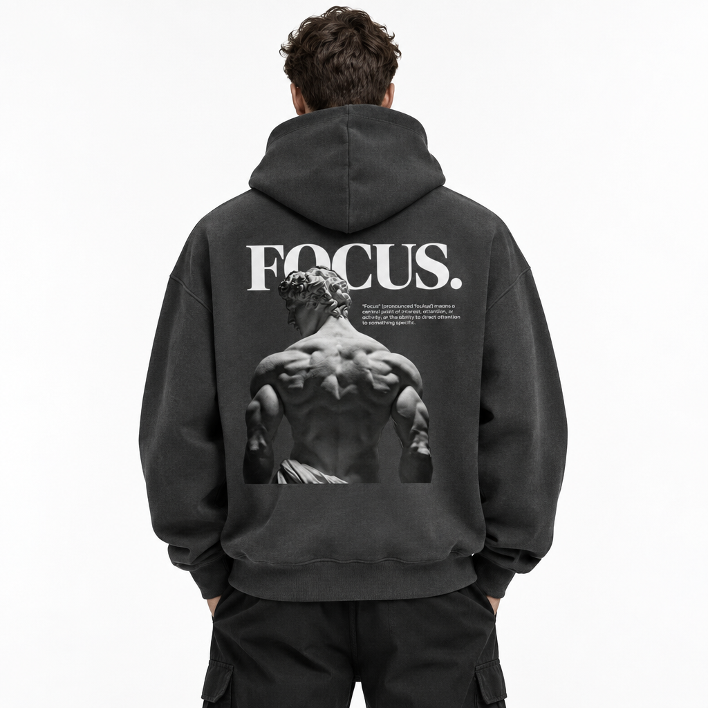 FLEECE BOXY HODDIES FOCUS