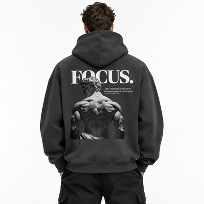 FLEECE BOXY HODDIES FOCUS